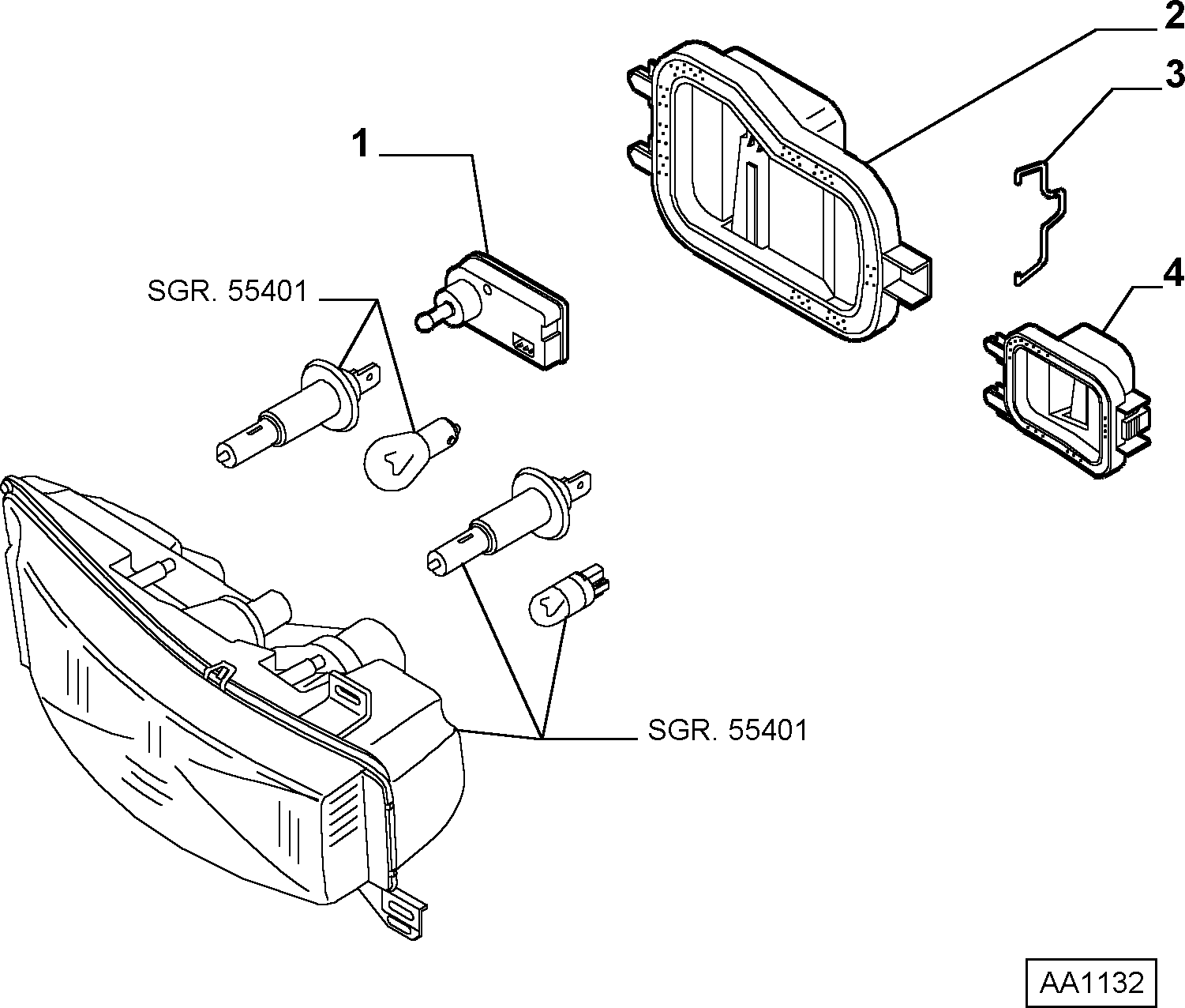 FIAT 9949563 - Регулиращ елемент, регулиране на светлините vvparts.bg