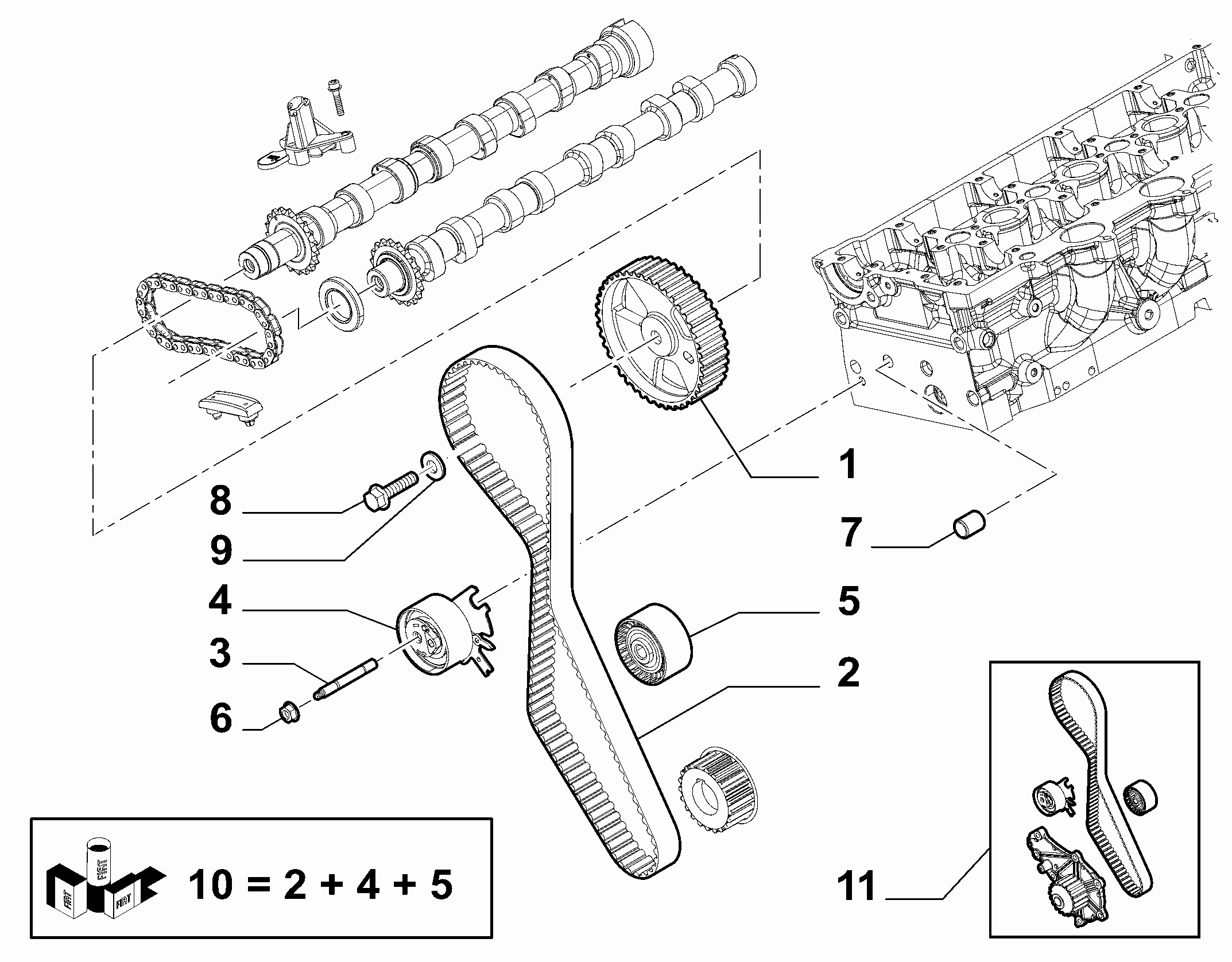 Alfa Romeo 9467642480 - Водна помпа+ к-кт ангренажен ремък vvparts.bg