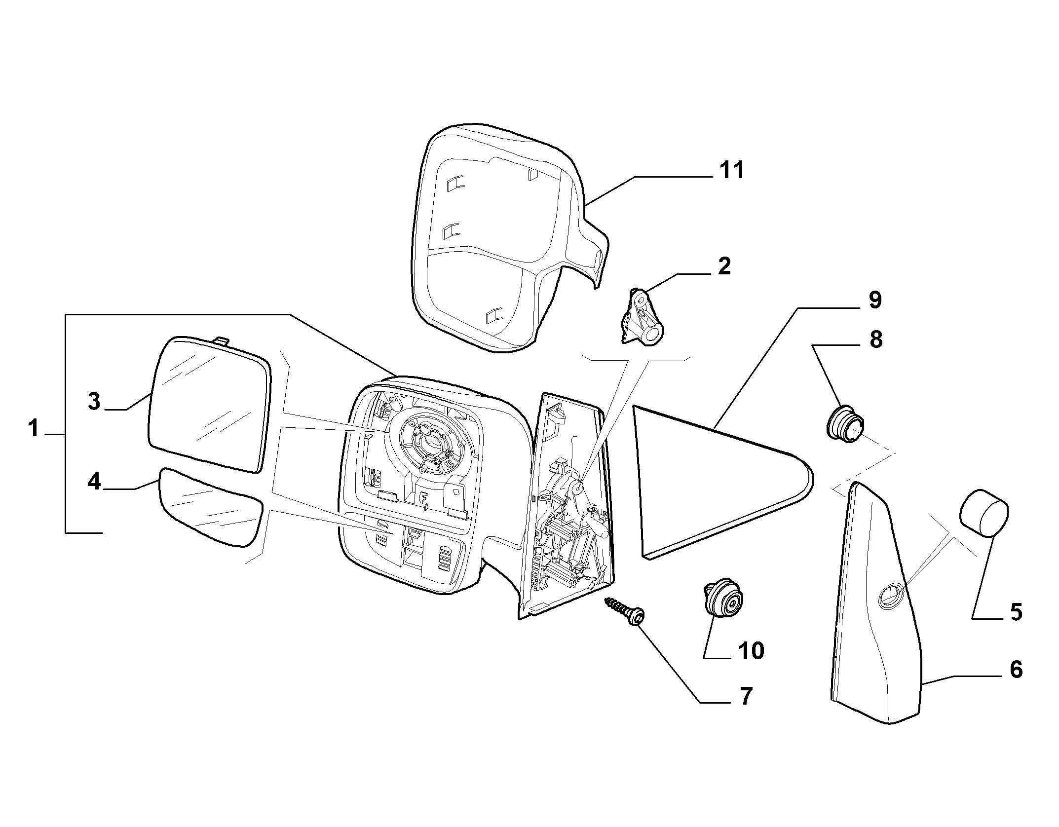 PEUGEOT 94 670 481 80 - Стъкло на огледало, външно огледало vvparts.bg