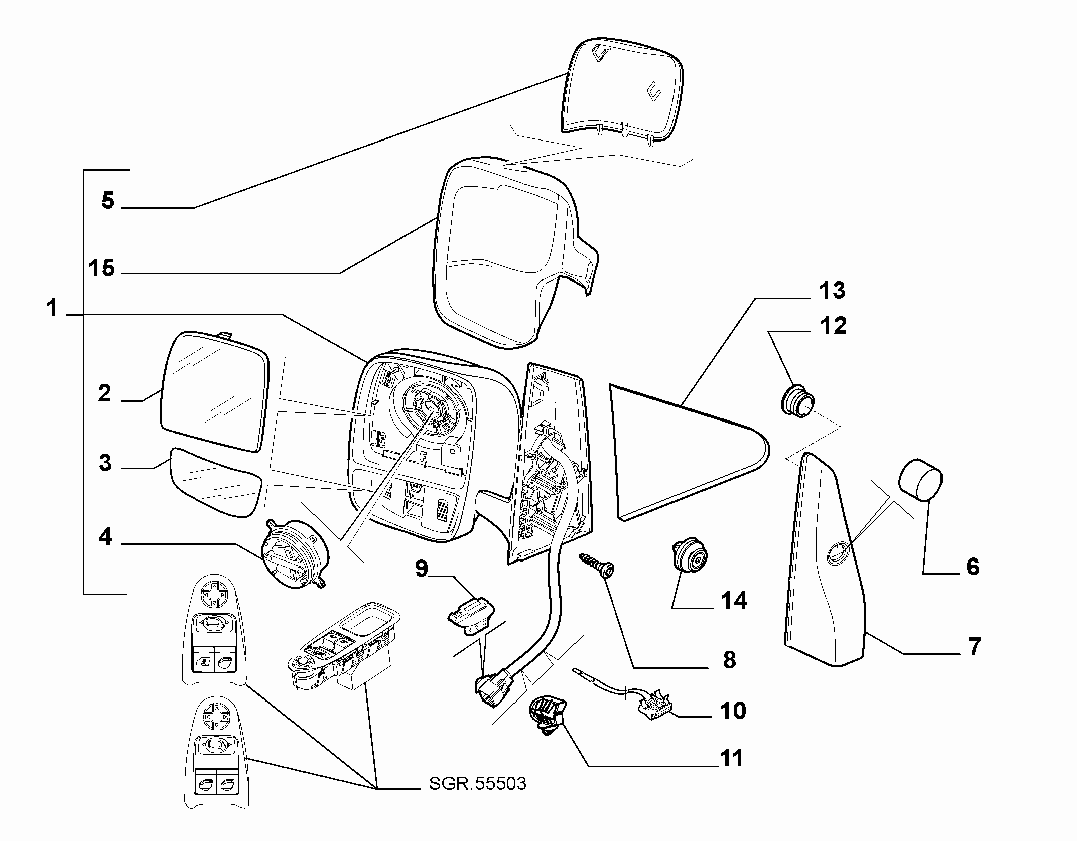 FIAT 9467047877 - Капачка, външно огледало vvparts.bg