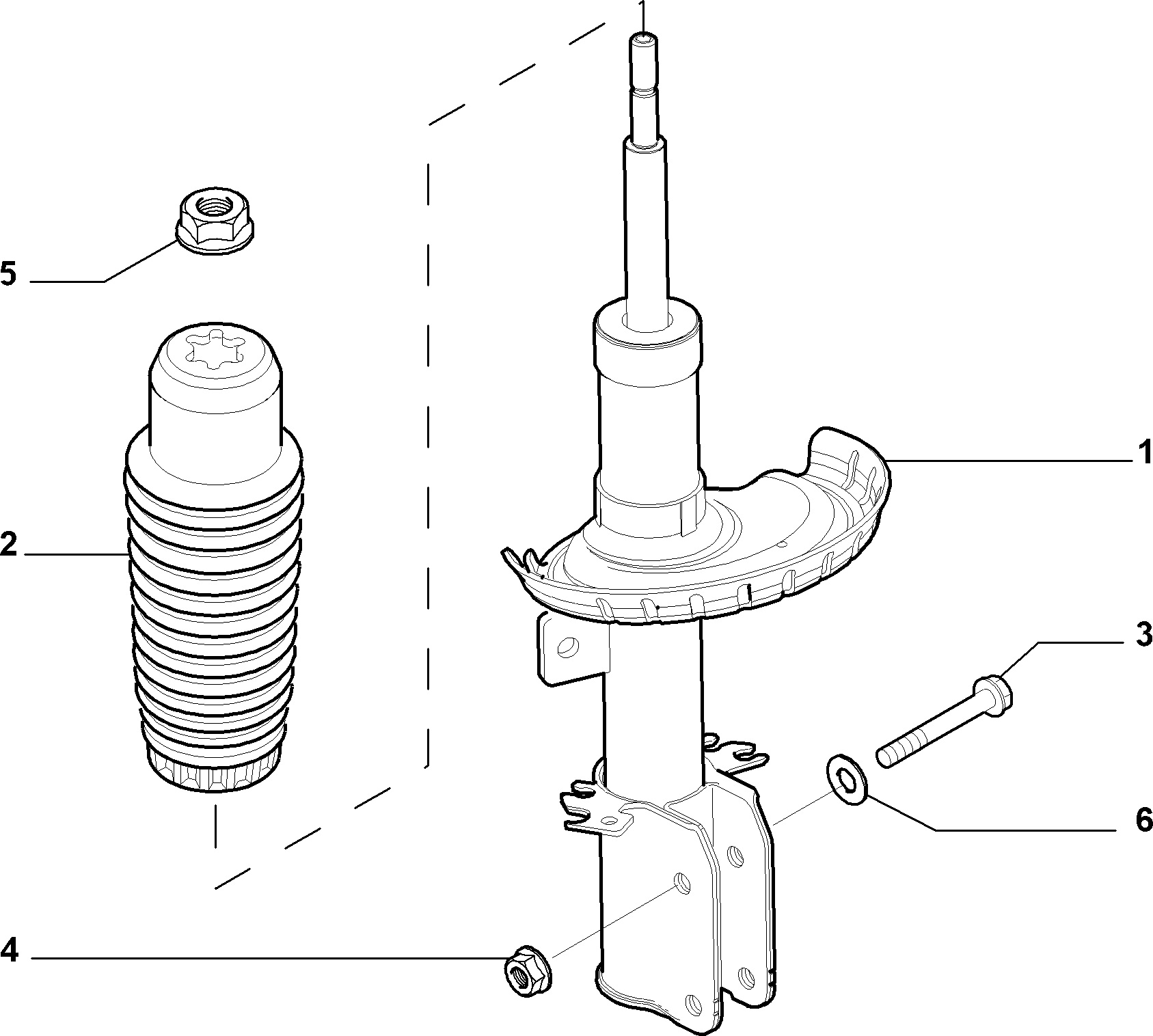 FIAT 1311716080 - Прахозащитен комплект, амортисьор vvparts.bg