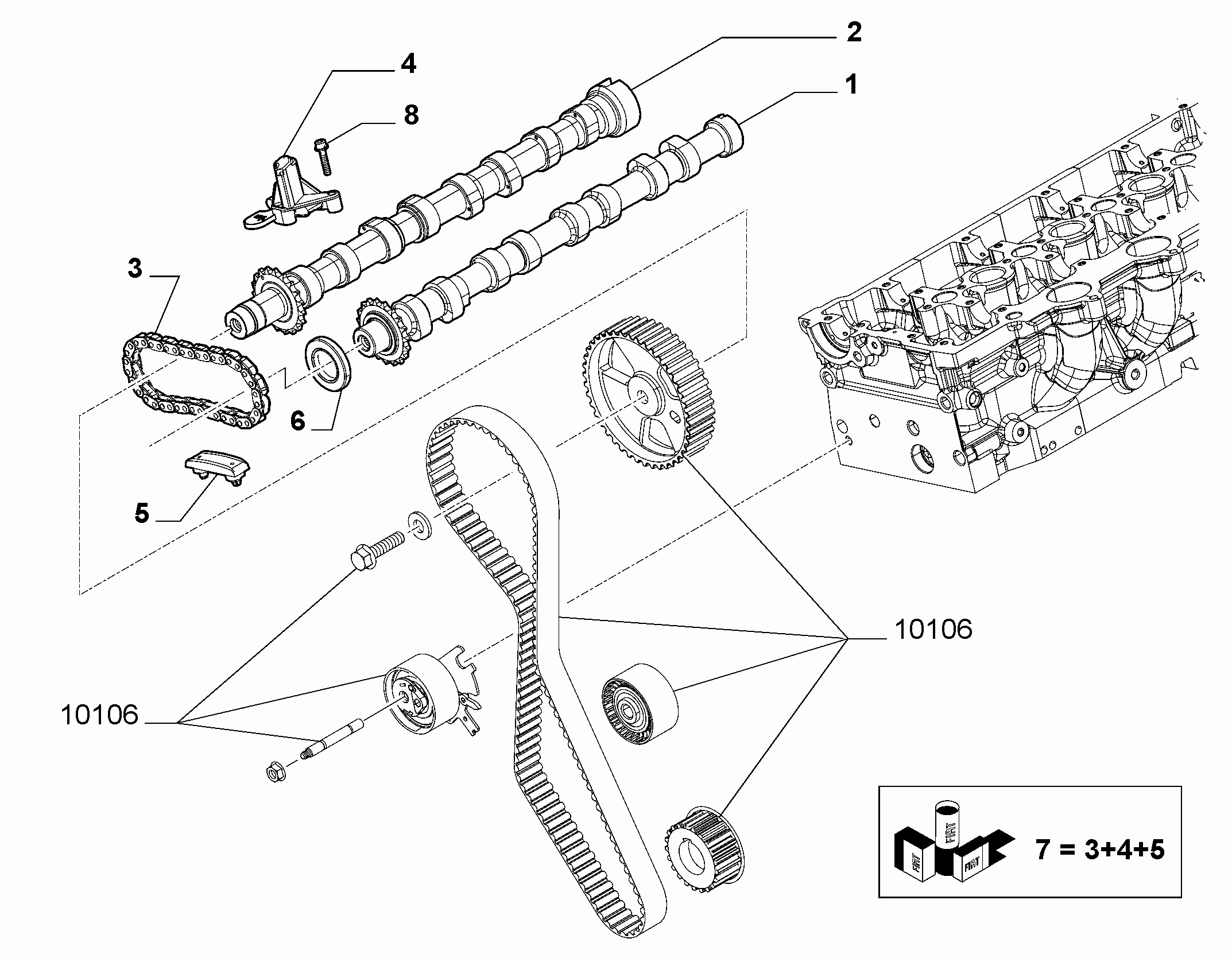 FIAT 9400829949 - Направляваща шина (плъзгач), ангренажна верига vvparts.bg