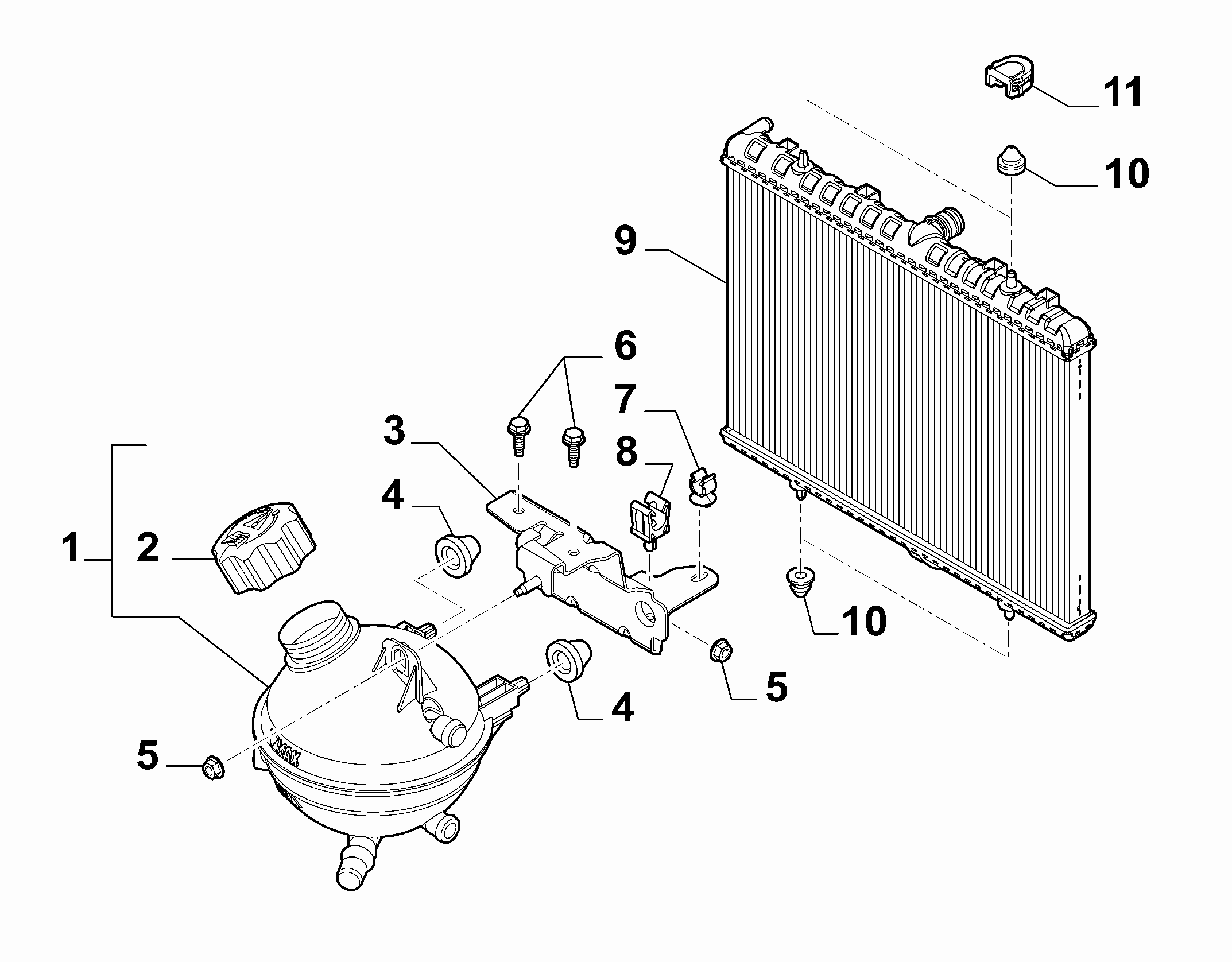 Lancia 9681593380 - Капачка, резервоар за охладителна течност vvparts.bg