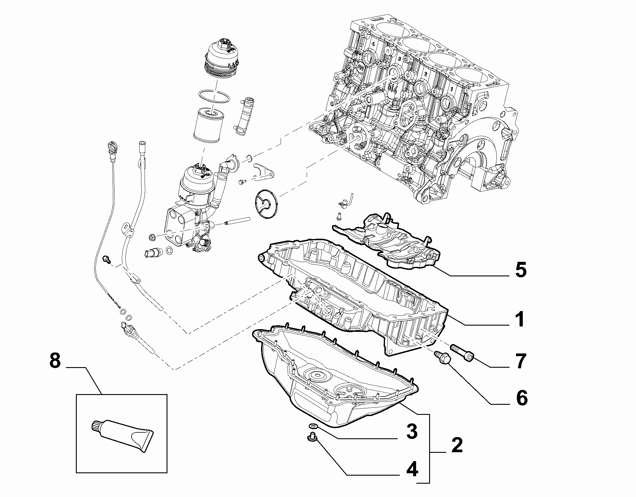 FIAT 9467633380 - Гарнитура, капак на цилиндрова глава vvparts.bg