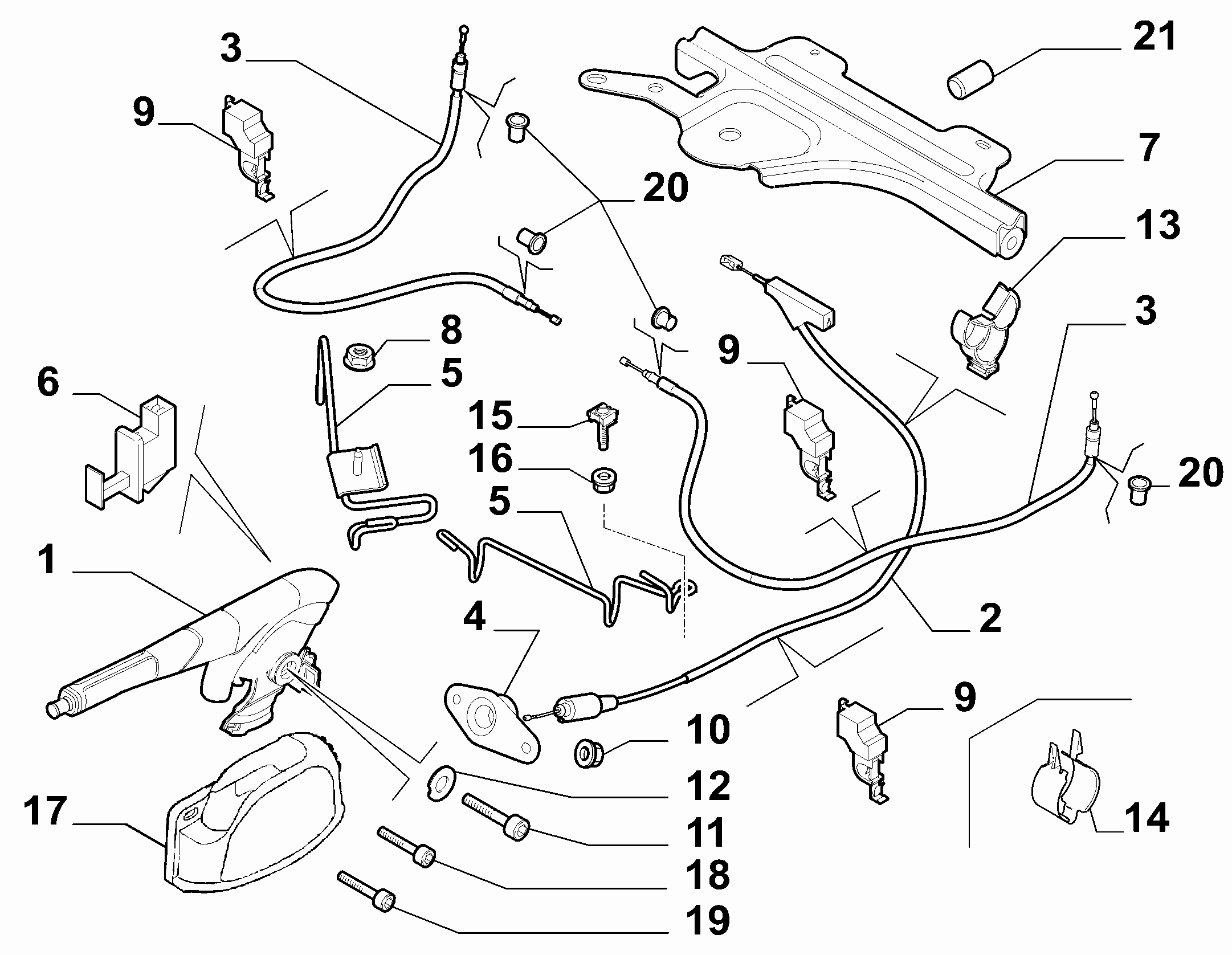 CITROËN 1401271780 - Жило, ръчна спирачка vvparts.bg