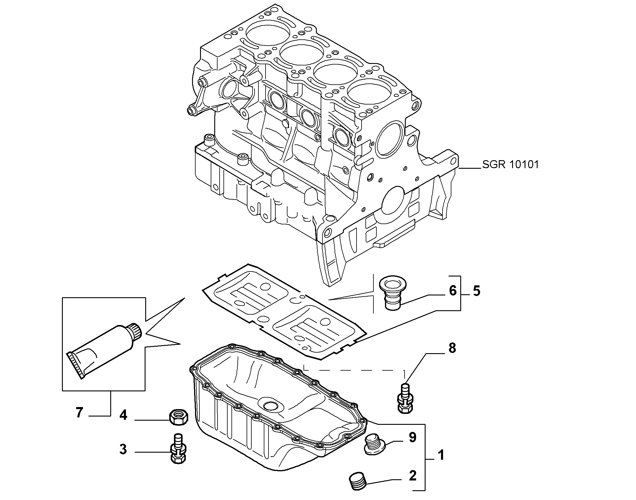 Alfa Romeo 46823509 - Болтова пробка, маслен картер vvparts.bg