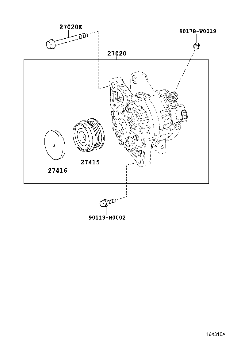 CITROËN 270600Q190 - Генератор vvparts.bg