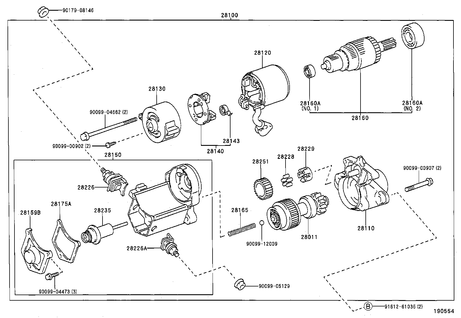 TOYOTA 28100-74130 - Стартер vvparts.bg