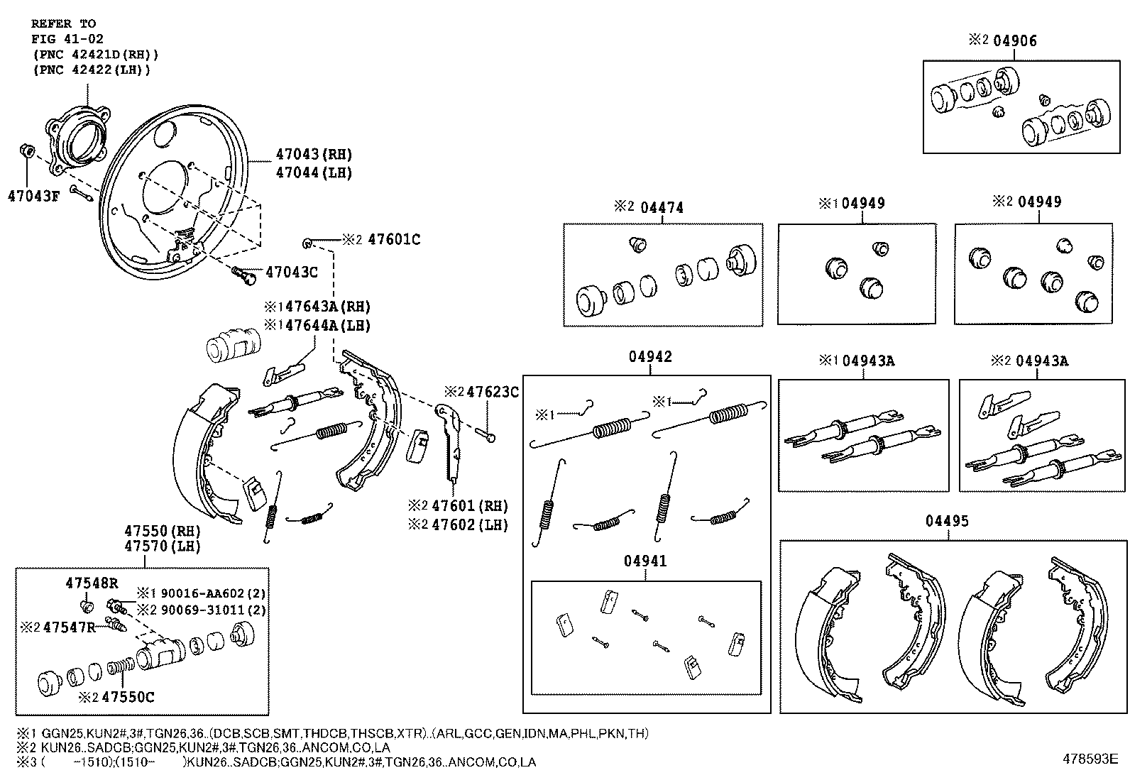 TOYOTA 4755009080 - Спирачно цилиндърче на колелото vvparts.bg