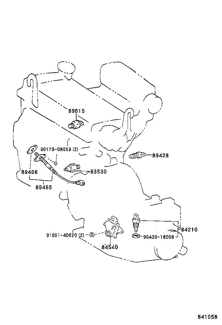 TOYOTA 8946519675 - Ламбда-сонда vvparts.bg