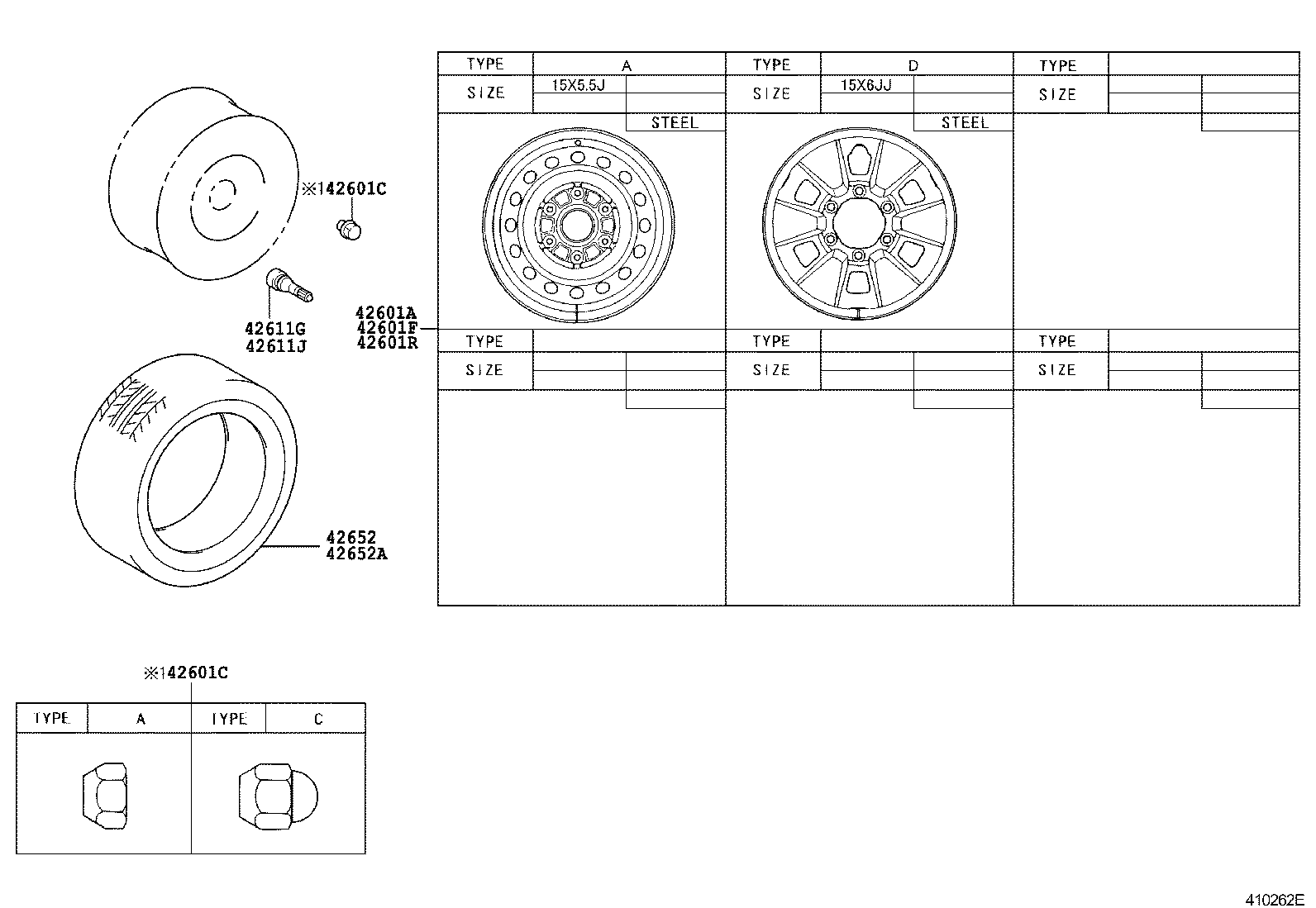 TOYOTA 9094201047 - Гайка на колелото vvparts.bg