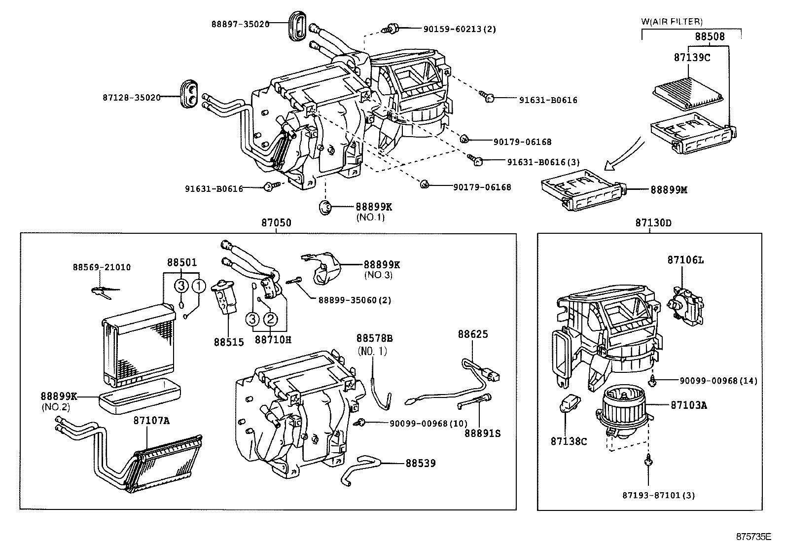 TOYOTA 87139-32010 - Филтър купе (поленов филтър) vvparts.bg