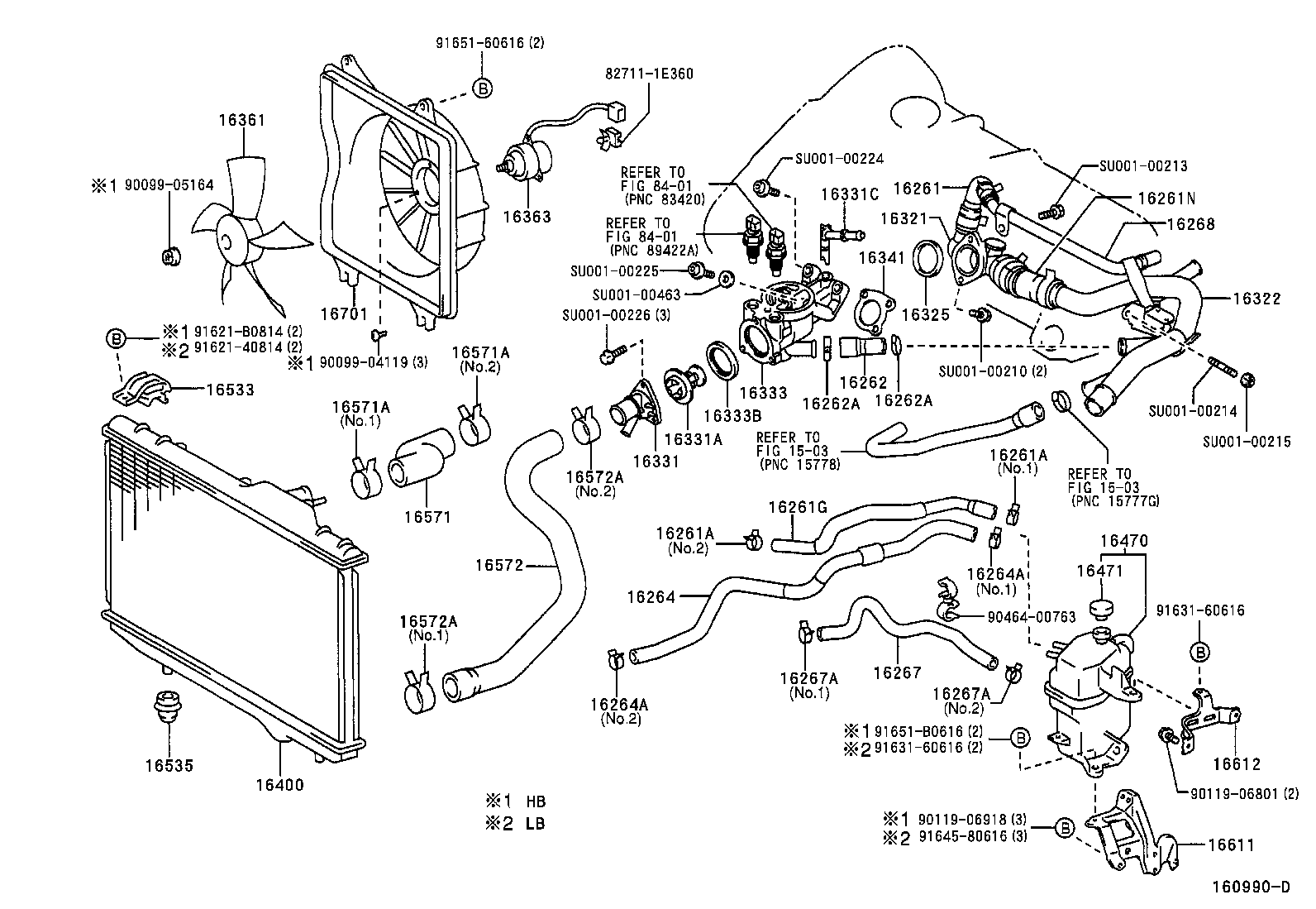 TOYOTA SU001-00223 - Термостат, охладителна течност vvparts.bg