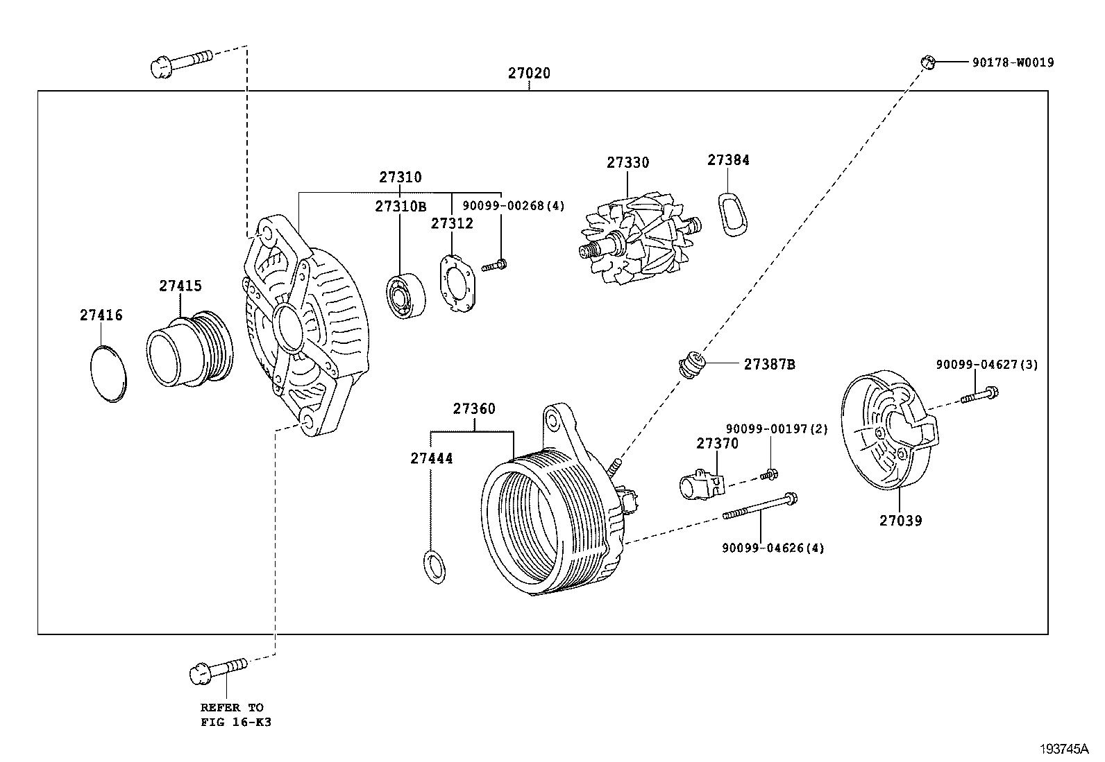 LEXUS 27060-0Q150 - Ремъчна шайба, генератор vvparts.bg