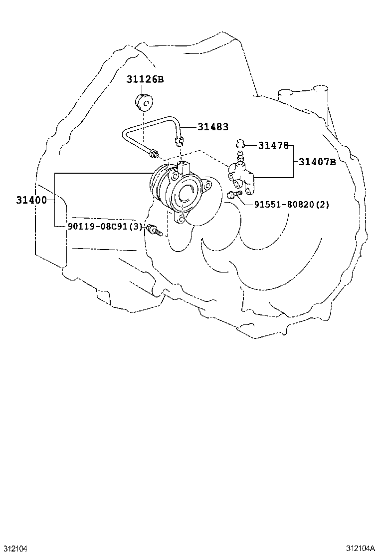 Scion 31400-39006 - Лагер помпа, съединител vvparts.bg