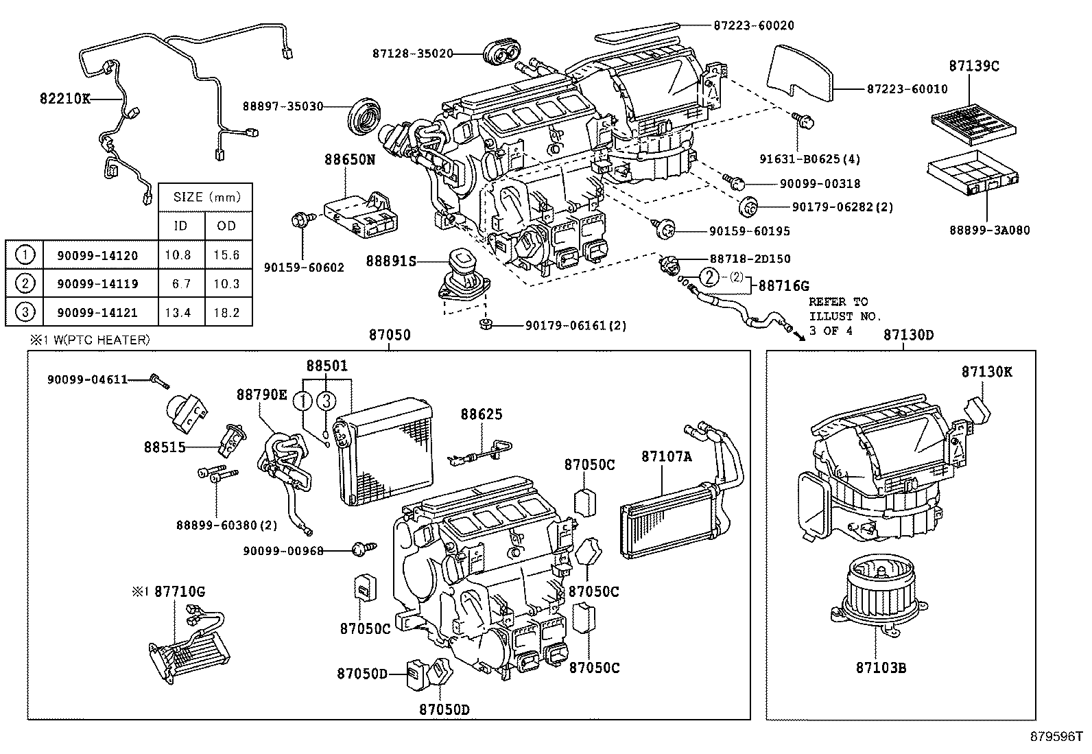 TOYOTA 90099-14119 - Ремонтен комплект О-пръстен vvparts.bg