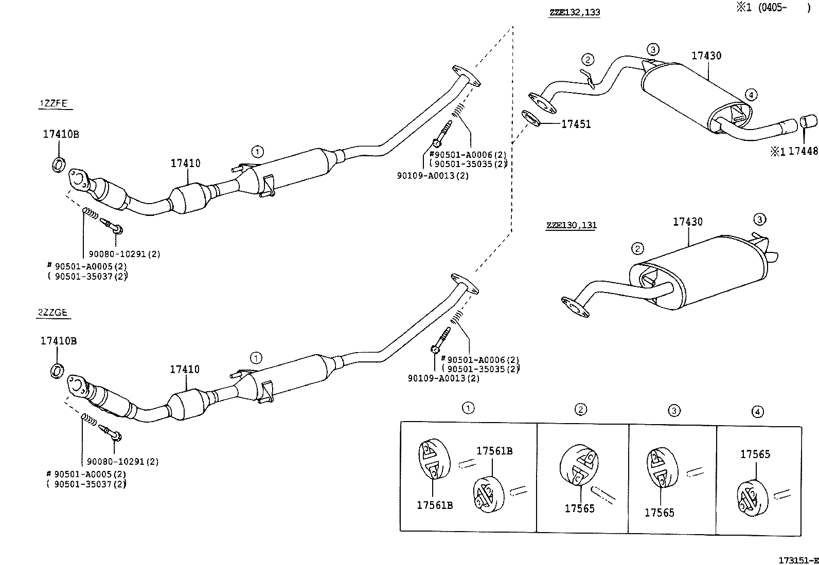 TOYOTA 174510D030 - Уплътнителен пръстен, изпуск. тръба vvparts.bg