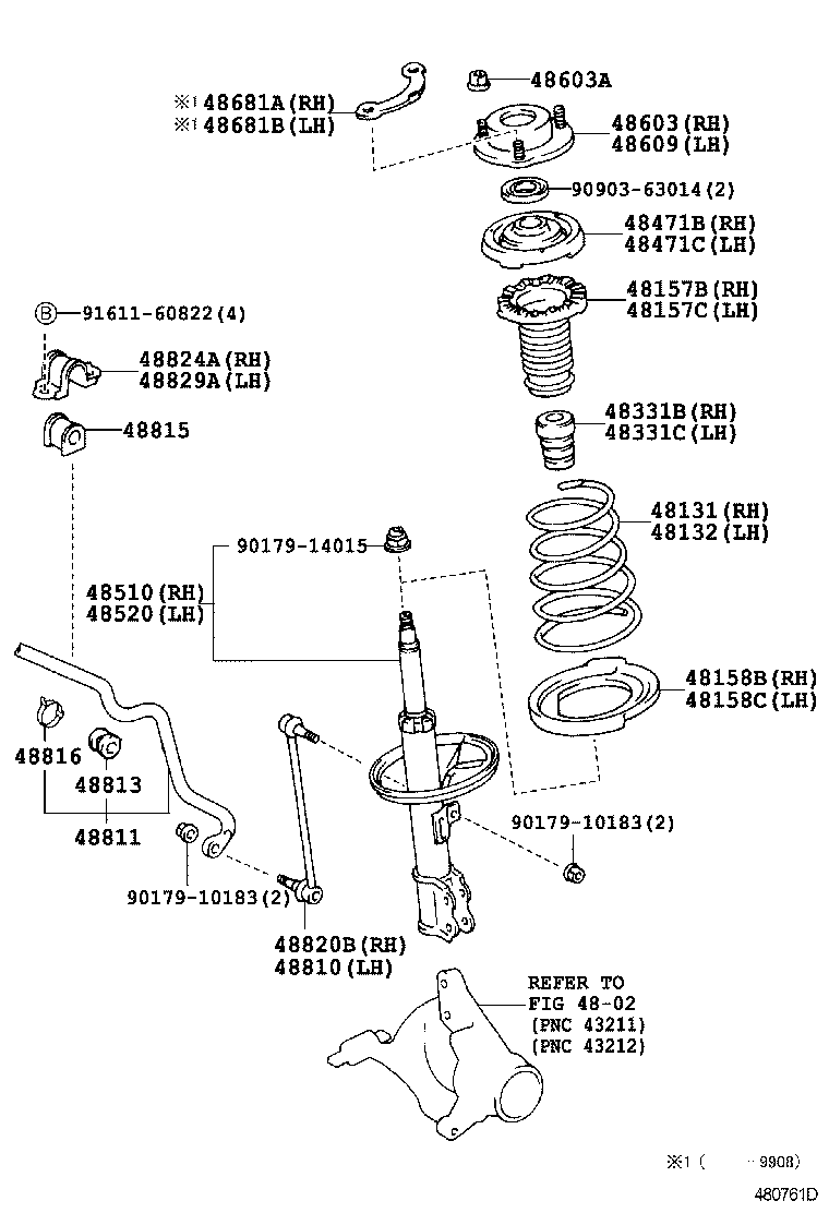 LEXUS 48810-33010 - Биалета vvparts.bg