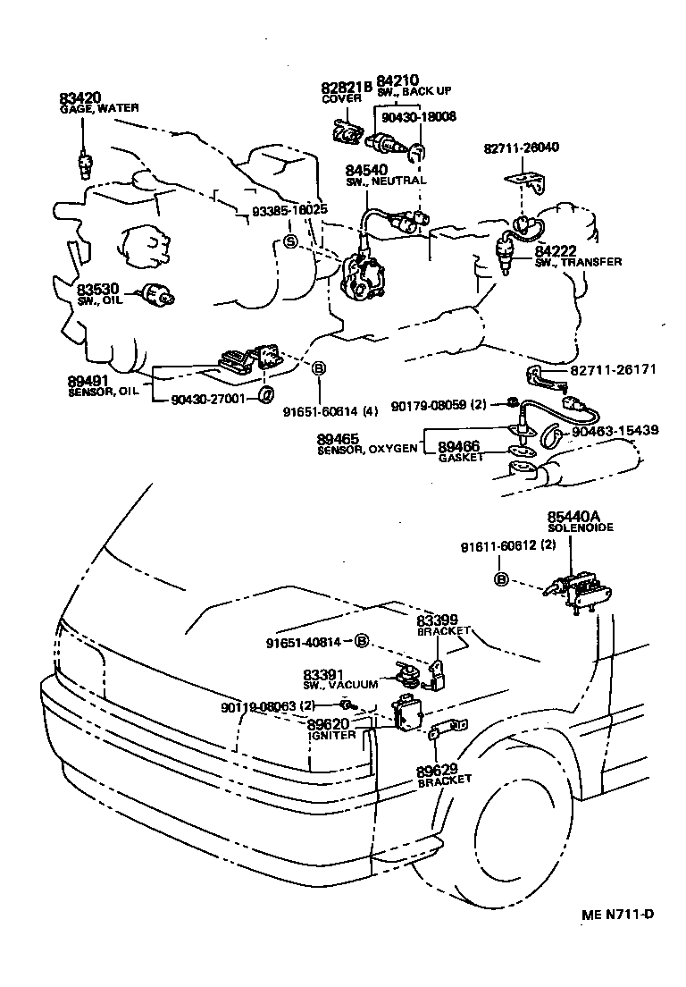 MAZDA 8353014040 - Датчик, налягане на маслото vvparts.bg