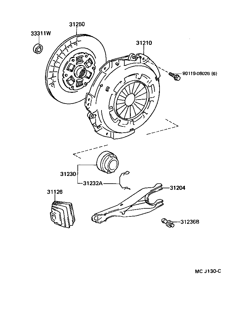 VW 3123035090 - Комплект съединител vvparts.bg