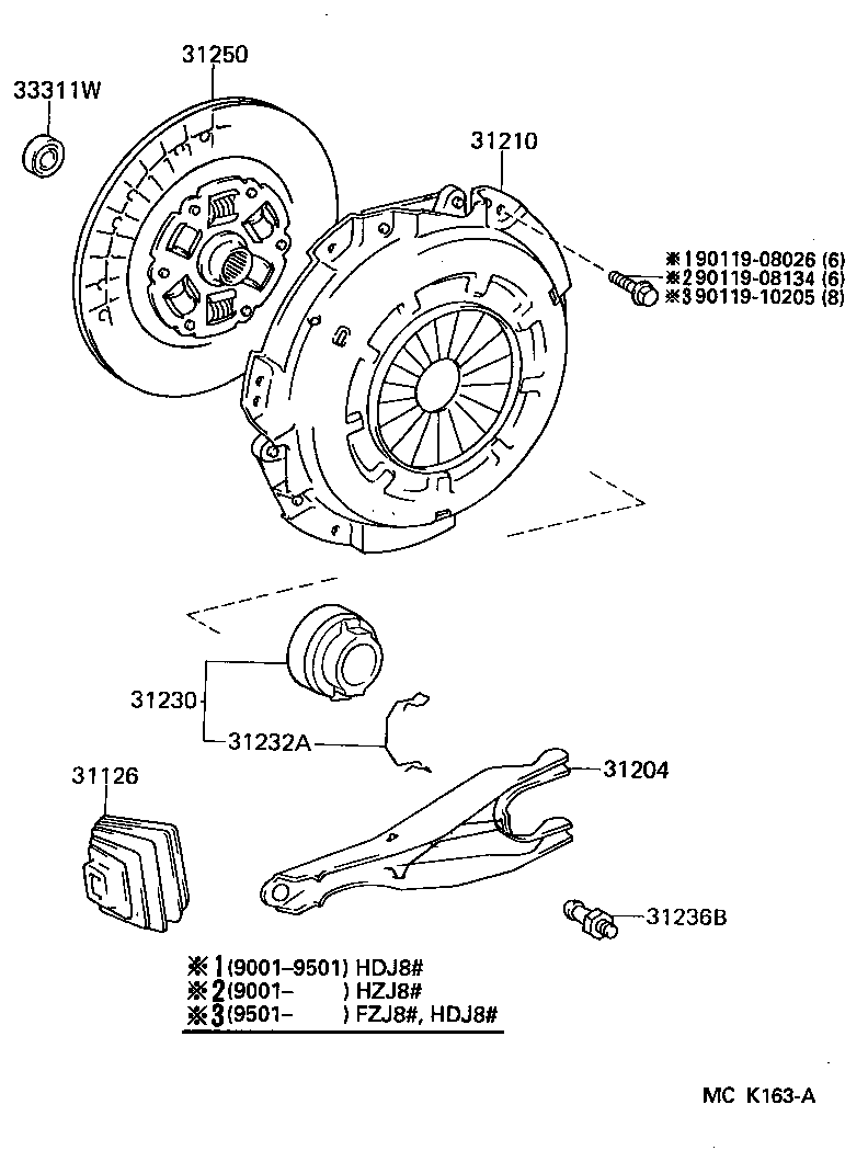 LEXUS 3123060180 - Аксиален лагер vvparts.bg