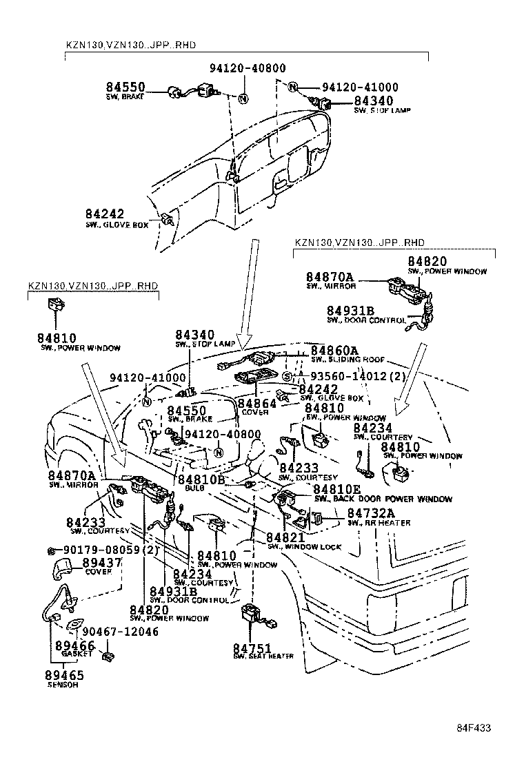 LEXUS 89465-39485 - Ламбда-сонда vvparts.bg