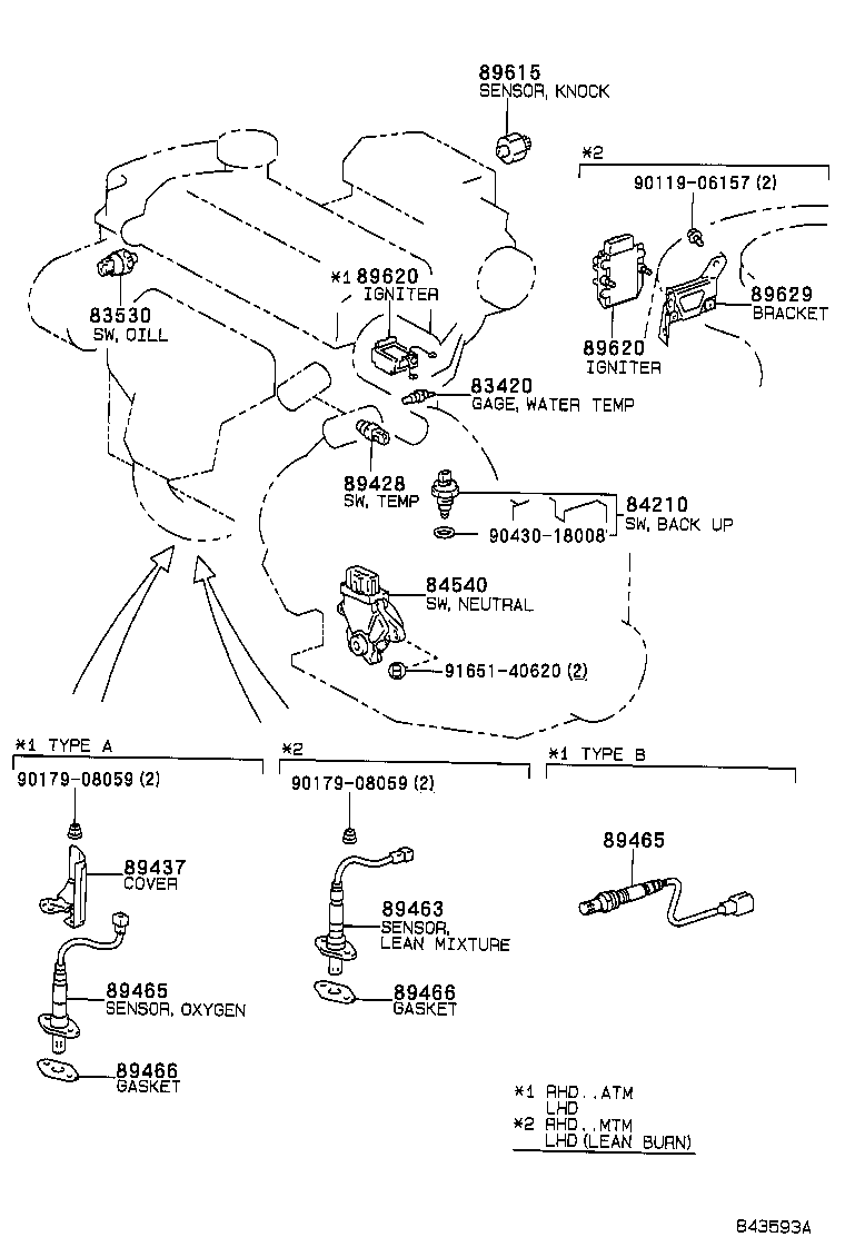 TOYOTA 89465-20300 - Ламбда-сонда vvparts.bg