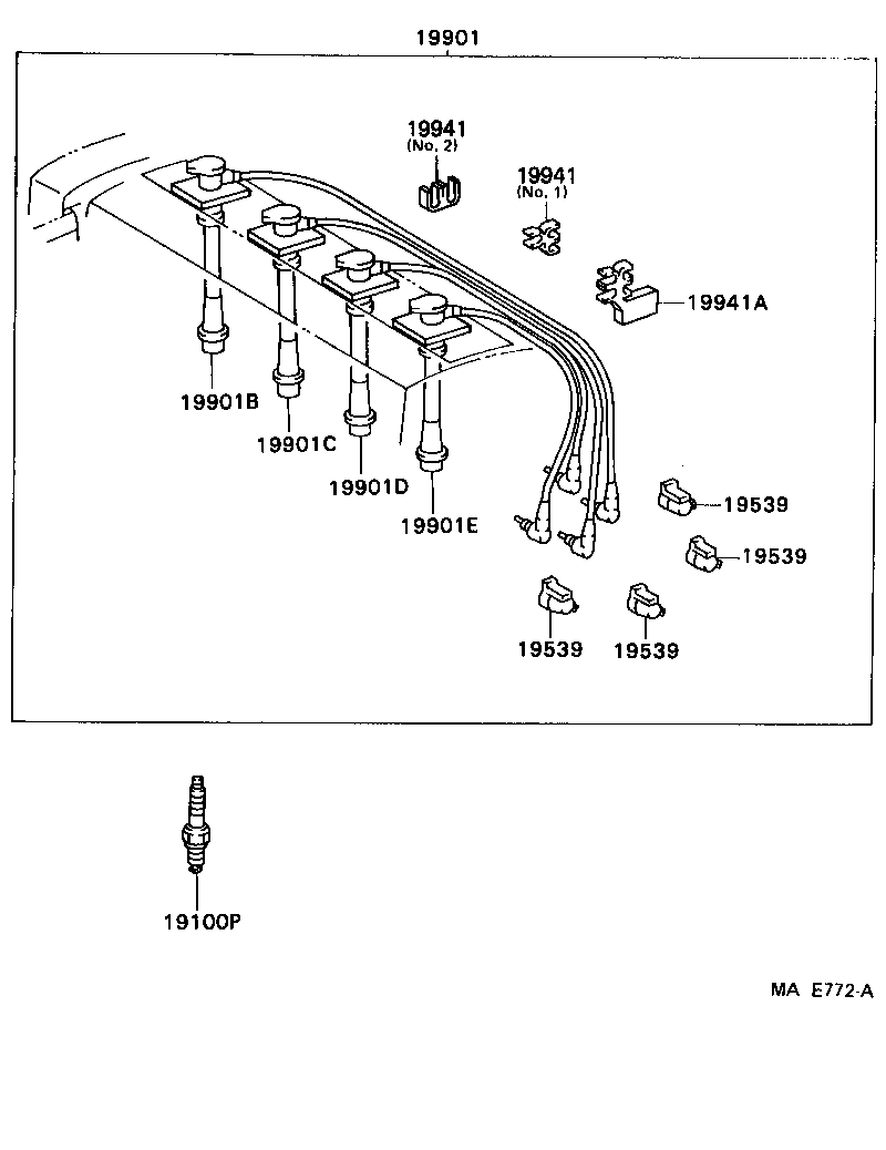 TOYOTA 90919-15211 - Запалителен кабел vvparts.bg