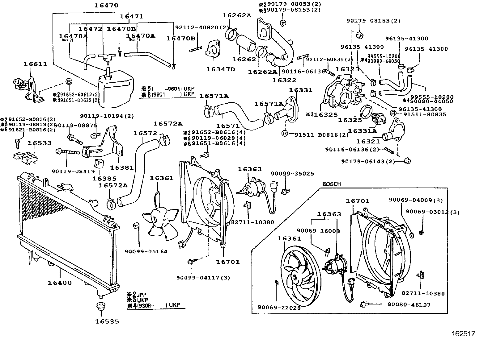 TOYOTA 16571-02070 - Маркуч на радиатора vvparts.bg