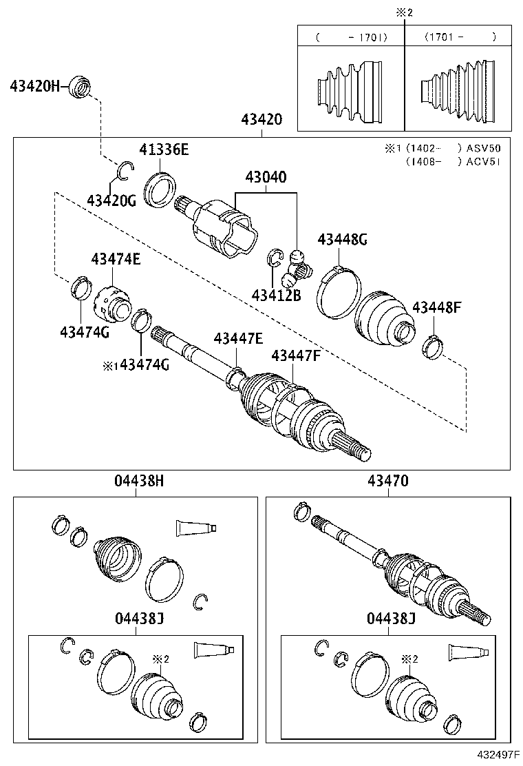 TOYOTA 04428-06520 - Маншон, полуоска vvparts.bg