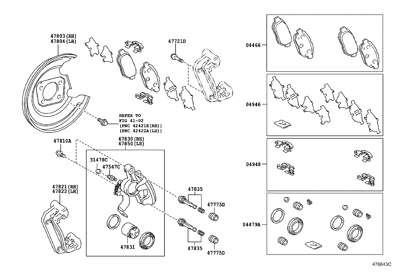 Subaru 4785052161 - Спирачен апарат vvparts.bg