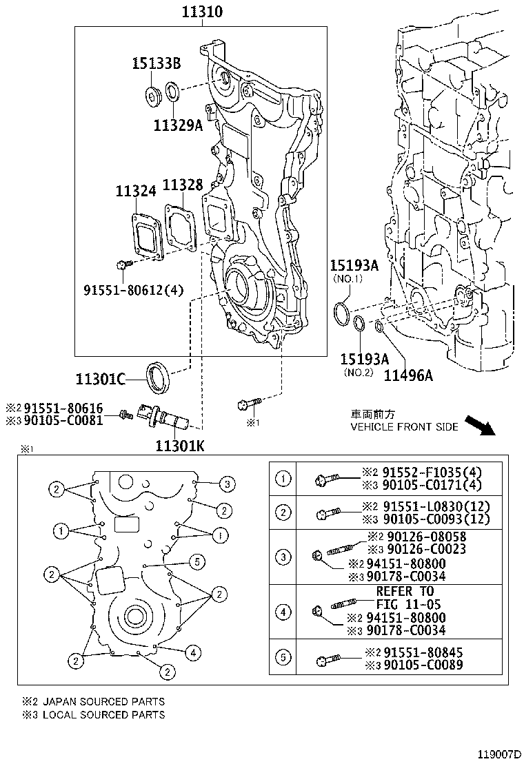 TOYOTA 90311-40042 - Семеринг, колянов вал vvparts.bg