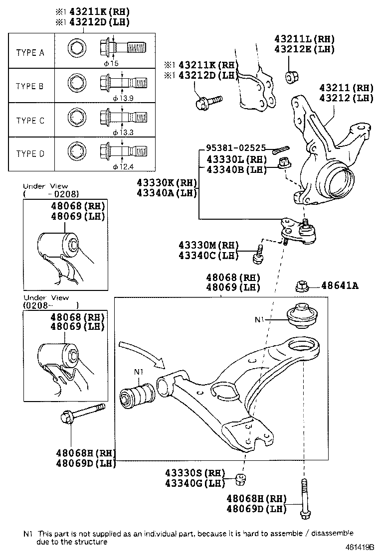 WIESMANN 48069-13010 - Носач, окачване на колелата vvparts.bg