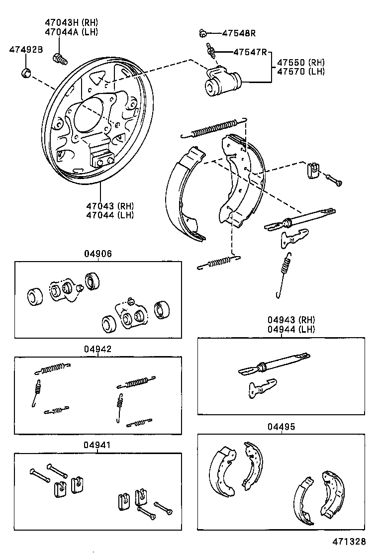 TOYOTA 4757002080 - Спирачно цилиндърче на колелото vvparts.bg