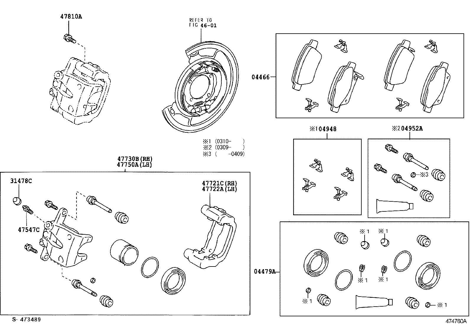 TOYOTA 47730-05070 - Спирачен апарат vvparts.bg