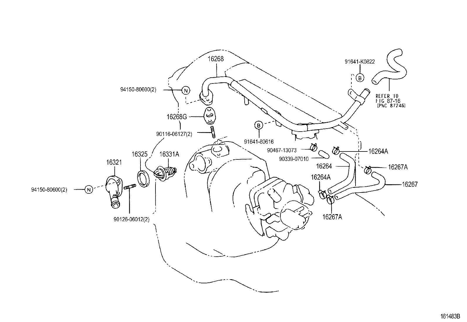 Daihatsu 90916-03084 - Термостат, охладителна течност vvparts.bg