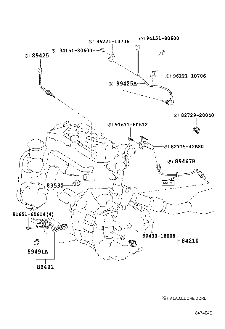 TOYOTA 89467-42070 - Ламбда-сонда vvparts.bg