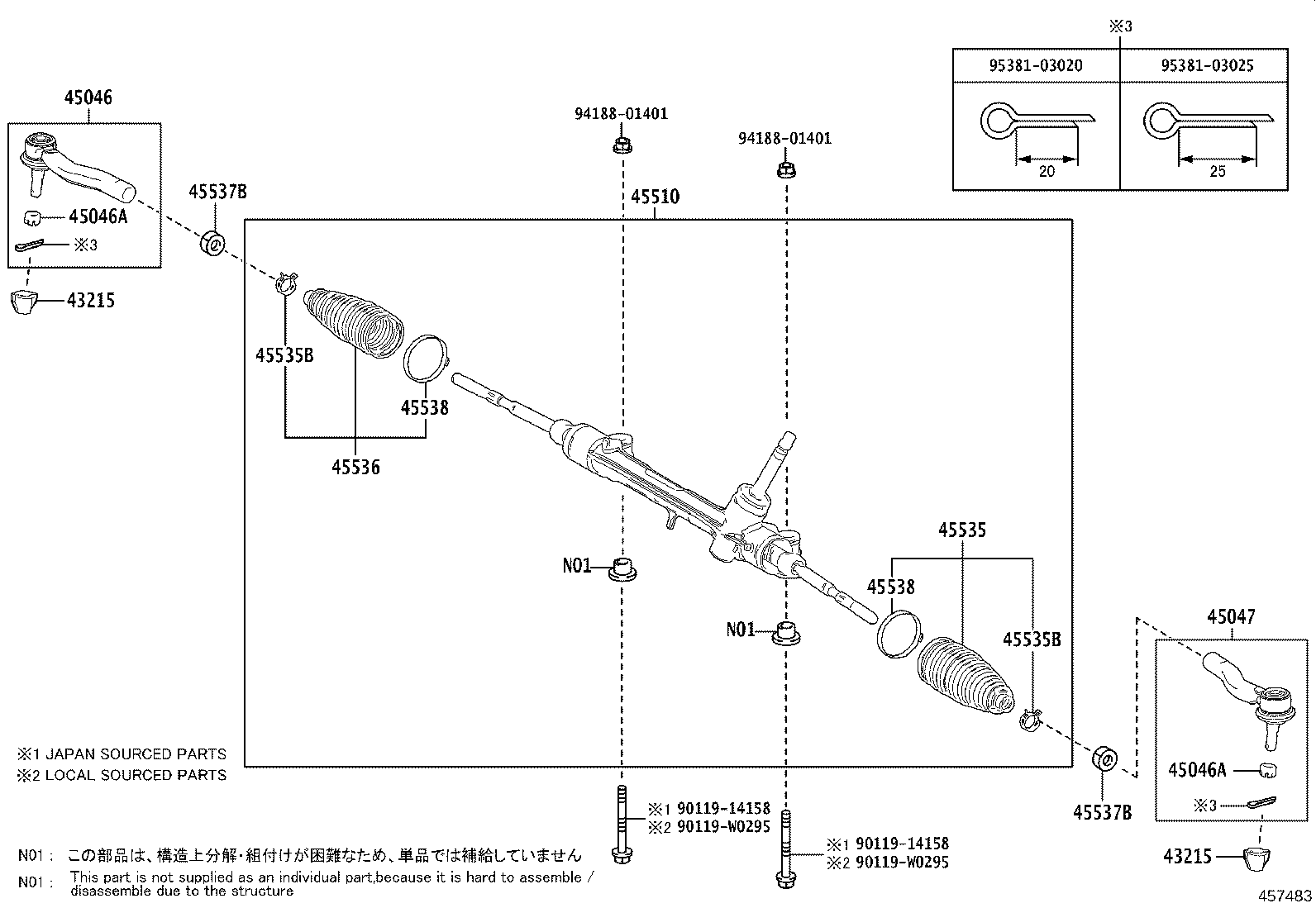 TOYOTA 45538F4010 - Трапецовиден ремък vvparts.bg