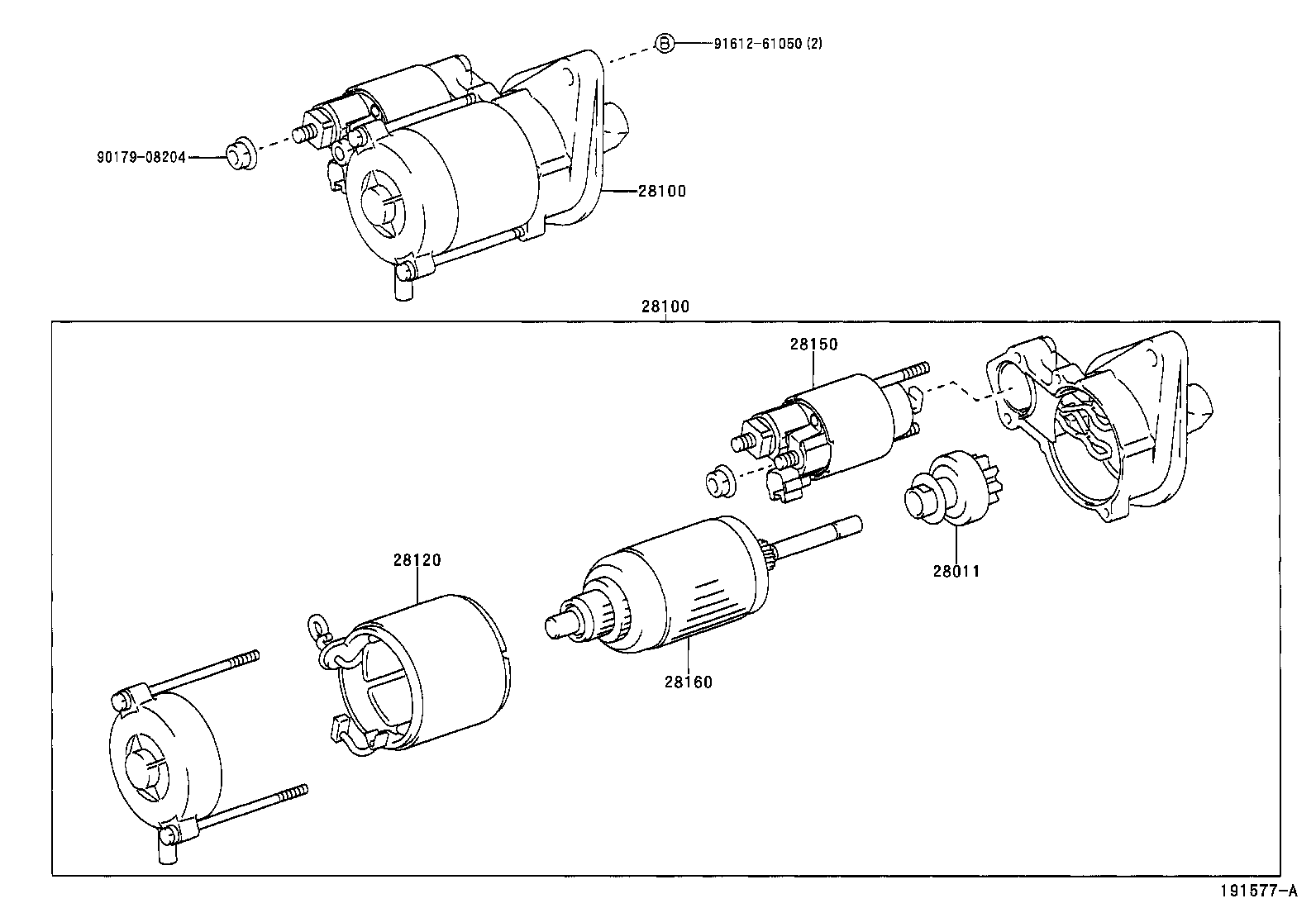 Opel 281000J010 - Стартер vvparts.bg