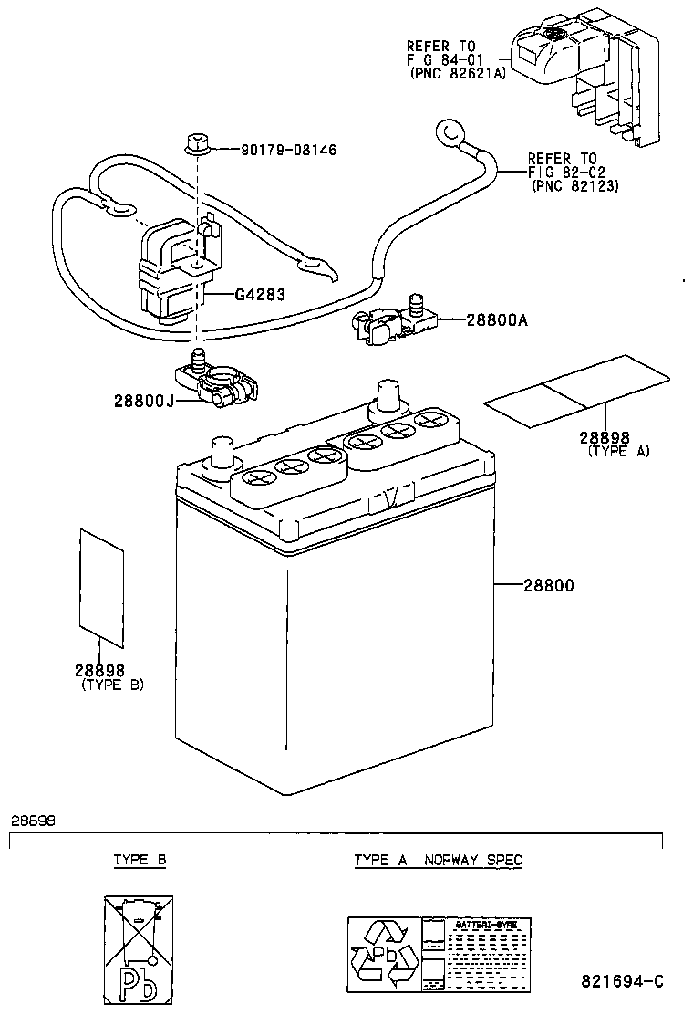 TOYOTA 2880021070 - Стартов акумулатор vvparts.bg