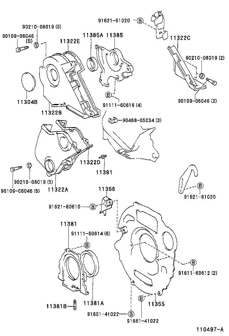 TOYOTA 90311-38061 - Семеринг, разпределителен вал vvparts.bg