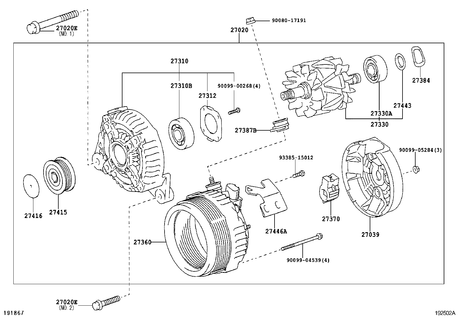 Land Rover 27060-0H110 - Ремъчна шайба, генератор vvparts.bg