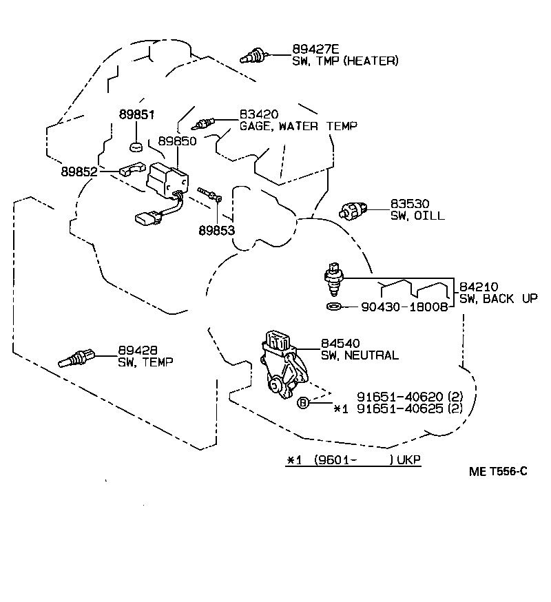 TOYOTA 83530-30060 - Датчик, налягане на маслото vvparts.bg