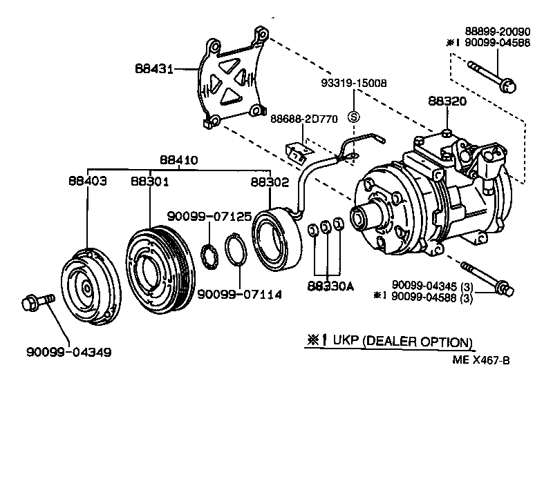 TOYOTA 88410-2B060 - Компресор, климатизация vvparts.bg