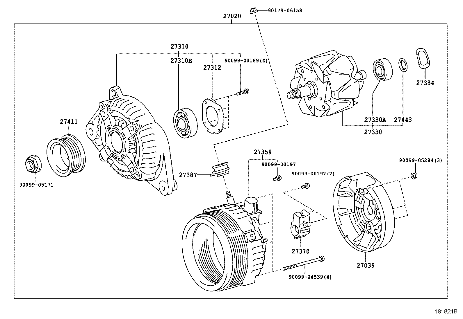 TOYOTA (FAW) 270600A110 - Генератор vvparts.bg