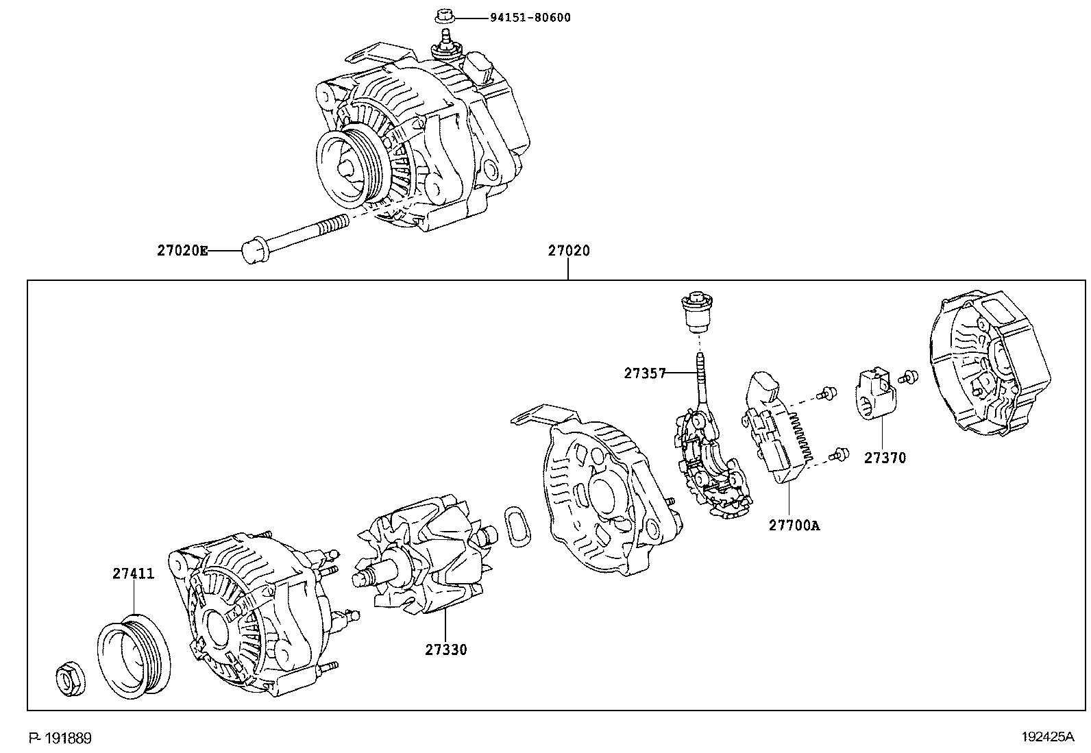 TOYOTA 2770021050 - Регулатор на генератор vvparts.bg