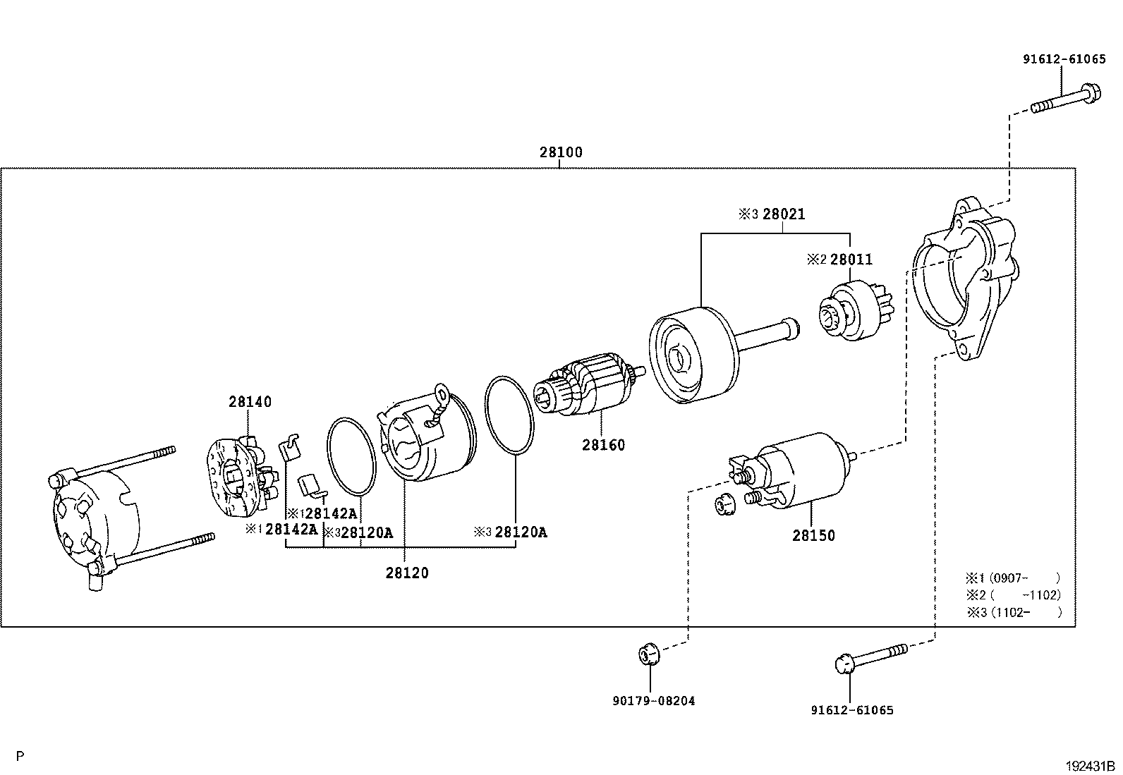 TOYOTA 2810021062 - Стартер vvparts.bg