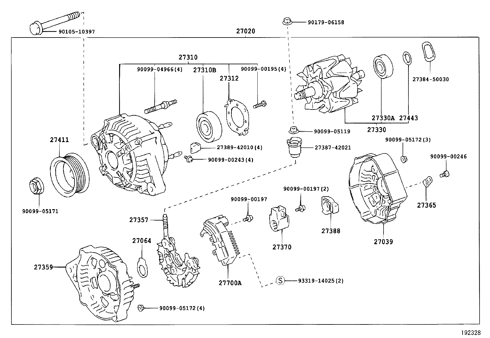 WIESMANN 27060-66070 - Генератор vvparts.bg