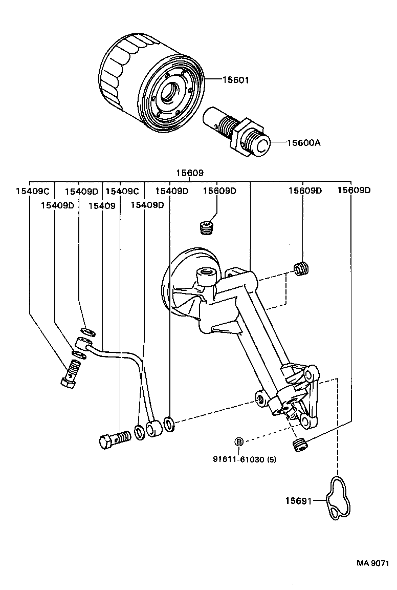 Berliet 90915-03003 - Маслен филтър vvparts.bg