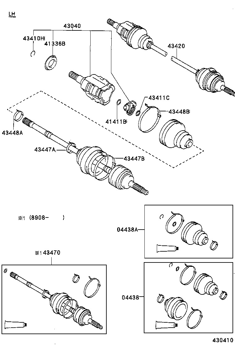 WIESMANN 43420-20190 - Каре комплект, полуоска vvparts.bg